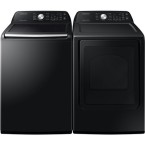 Ultimate Top Load Washer & Dryer, Black Stainless